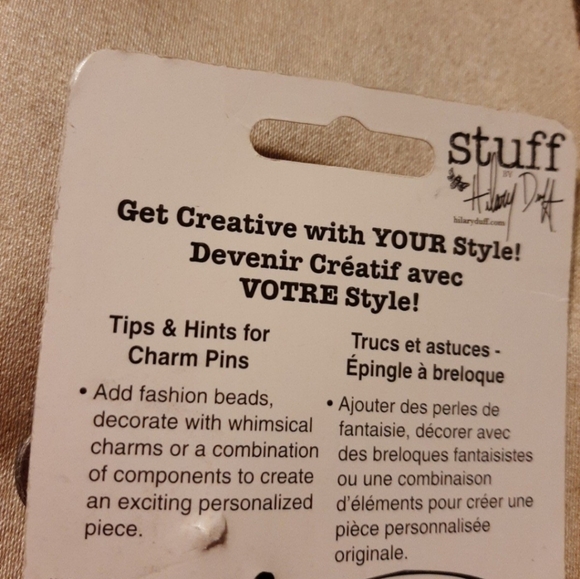 Hillary Duff Heart key hole brooch Pin new - Picture 2 of 2